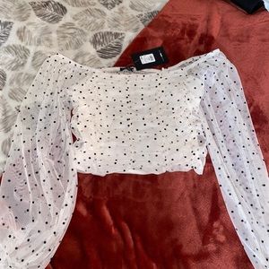 Fashion Nova Mesh Crop Top